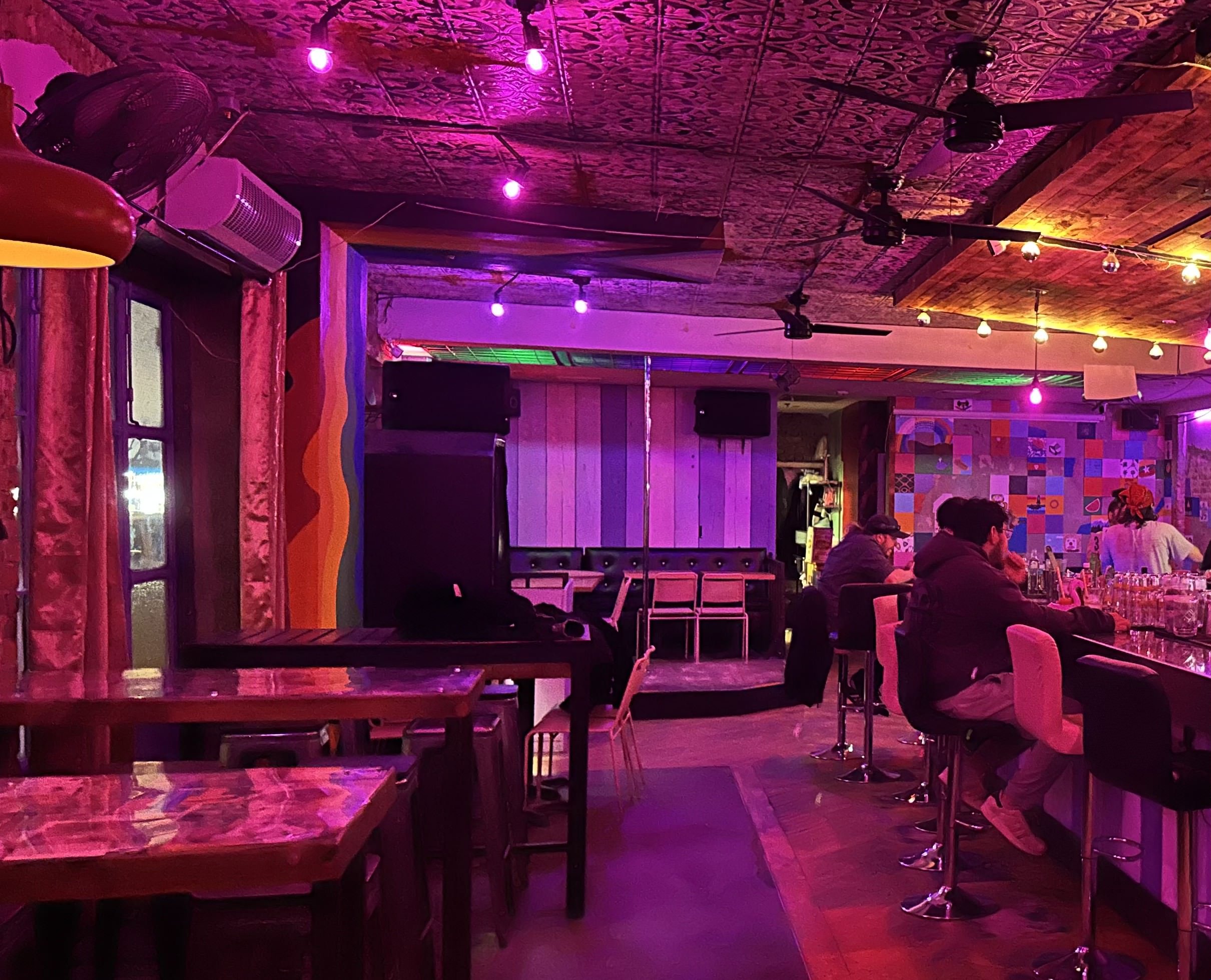 Interior of Coming Out, Brooklyn's newest queer, community-focused bar.